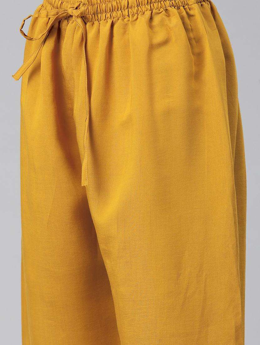 women mustard embroidered kurta salwar set - 21510347 -  Standard Image - 1