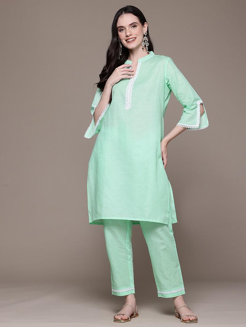 women sea green co-ord set - 21510409 -  Standard Image - 1