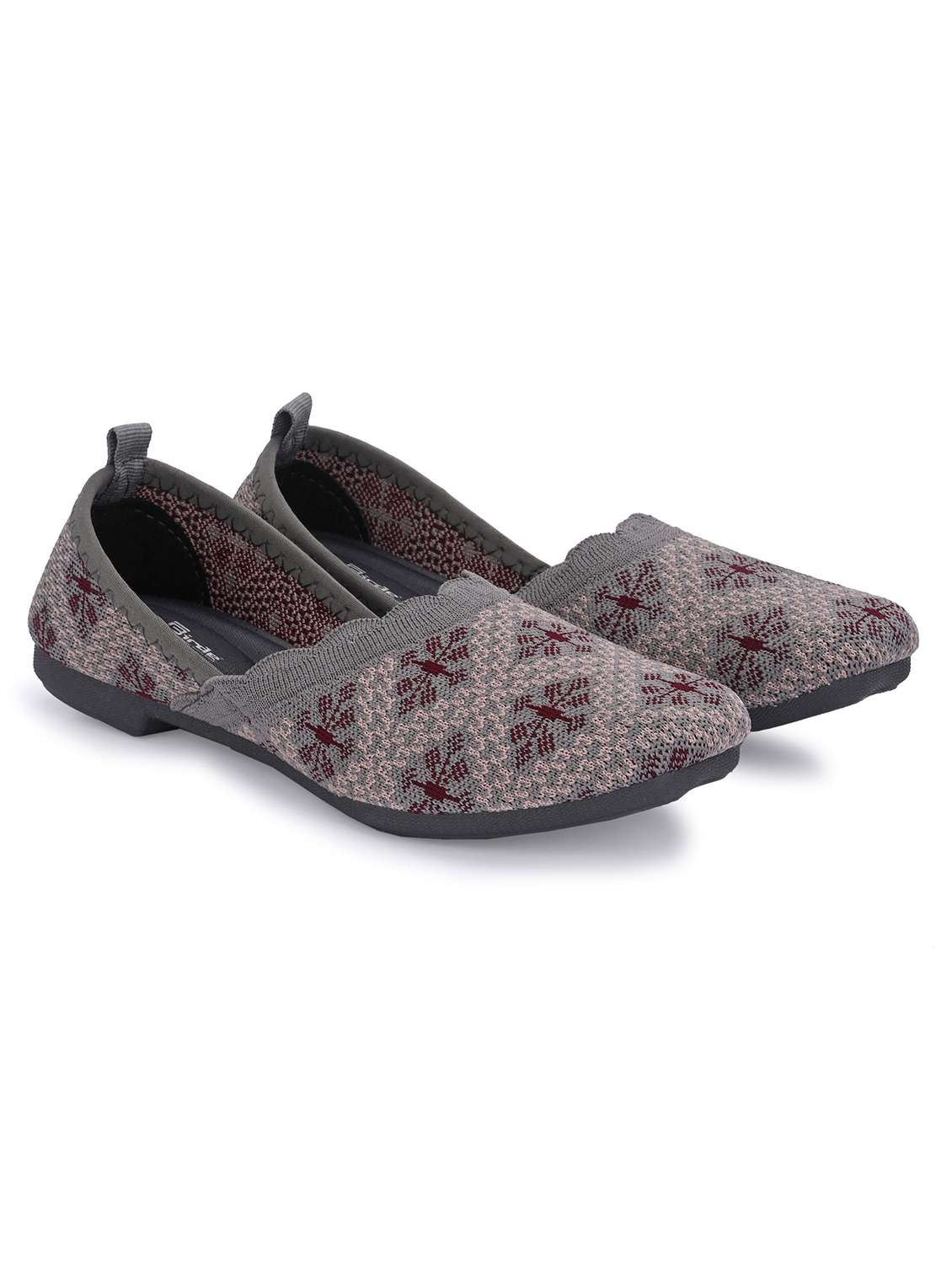 women grey slip on ballerina - 21510547 -  Standard Image - 1
