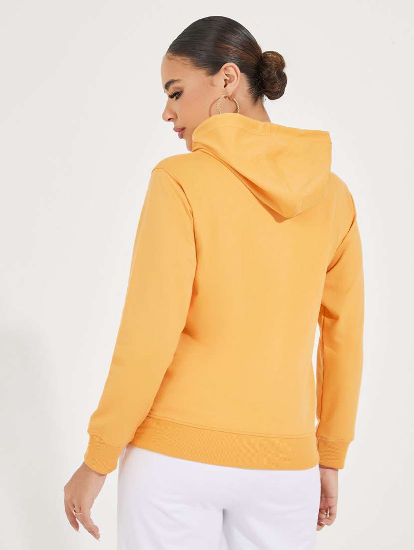 women chest print long sleeve sweatshirt - 21510638 -  Standard Image - 1