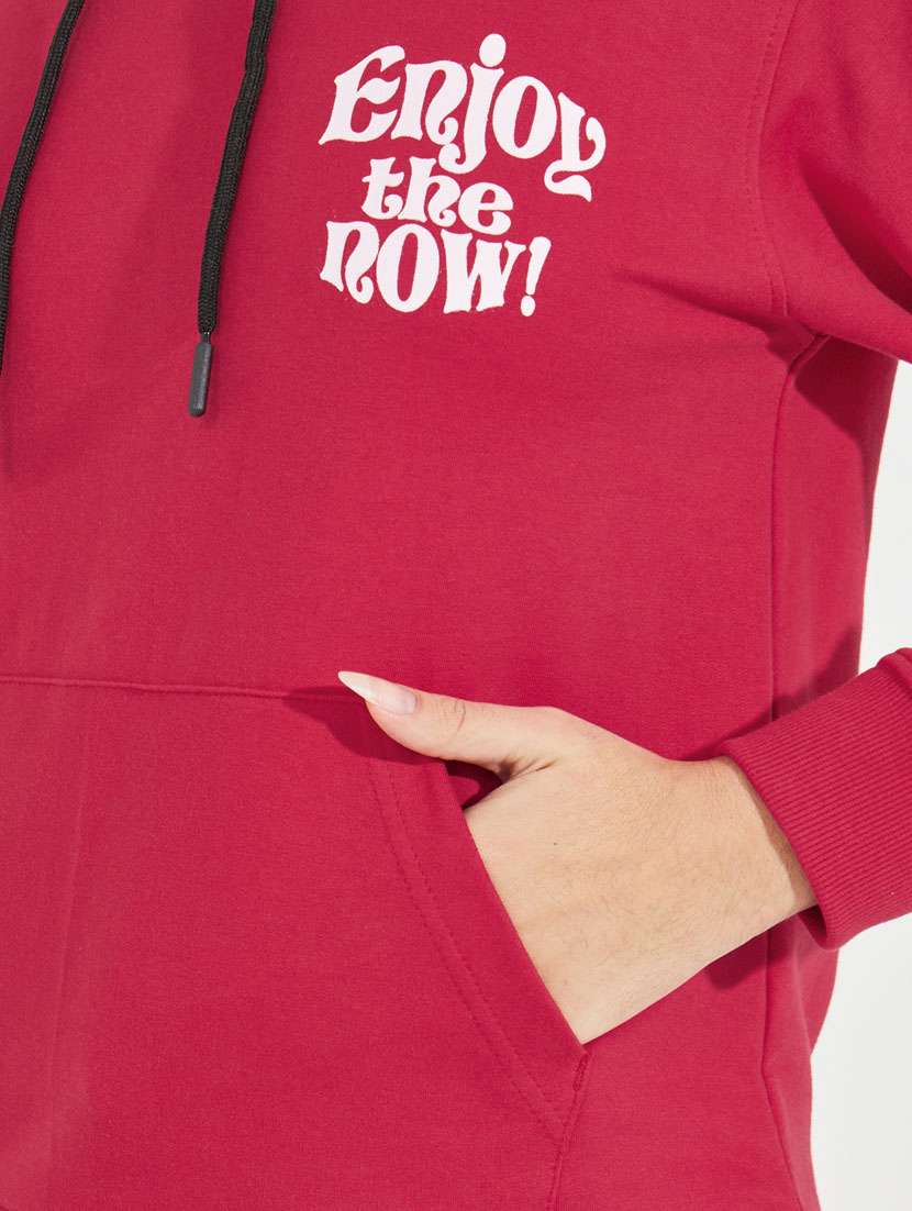 women front & back print long sleeve sweatshirt - 21510641 - Standard Image - 4