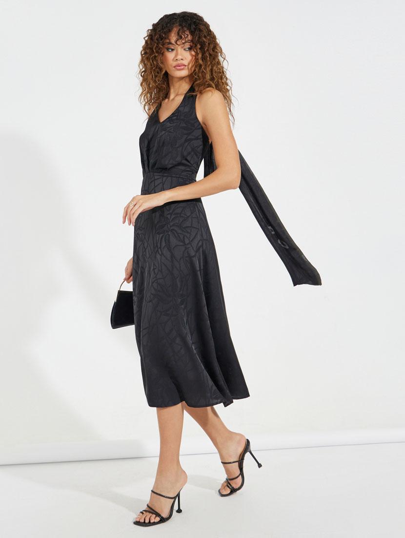 women self designed halter neck sleeveless a-line dress - 21510676 - Standard Image - 4