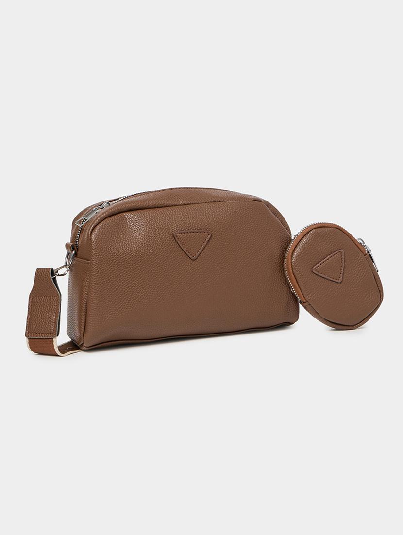 women brown solid handbag - 21510729 -  Zoom Image - 0