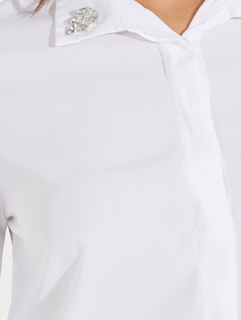 women off white solid regular shirt - 21510749 - Standard Image - 4