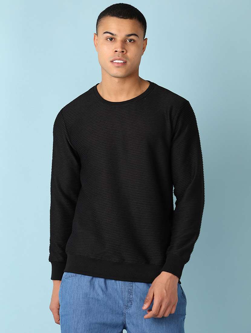 men solid long sleeve t-shirt