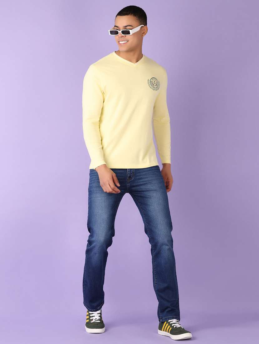 men solid mid rise slim fit jean - 21510900 -  Standard Image - 4