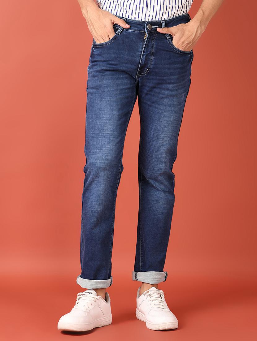 men solid mid rise slim fit jean - 21510902 - Standard Image - 1