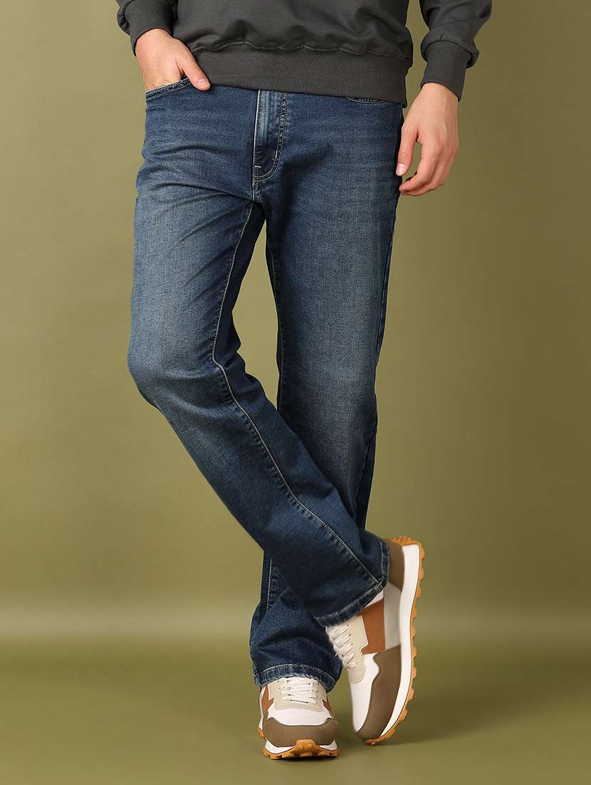 men solid mid rise straight fit jean - 21510905 -  Standard Image - 1