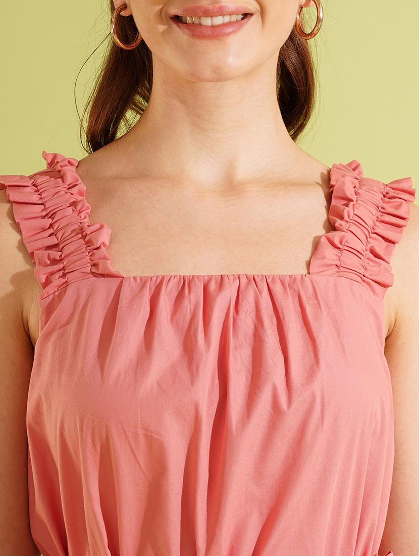 women's square neck waist bow tie-up fit & flare mini party dress - 21511066 - Standard Image - 4