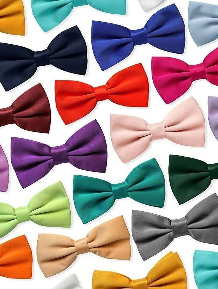 set of 2 multi coloured cotton blend bow - 21511093 - Standard Image - 1