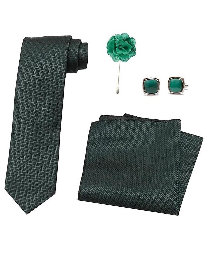 men green polyester tie set - 21511132 -  Zoom Image - 0