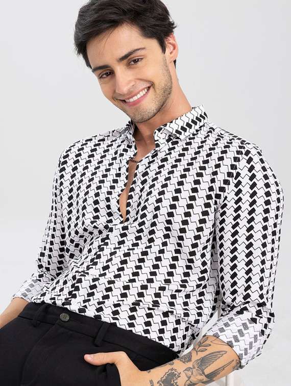 women black long sleeves casual shirts - 21511317 -  Standard Image - 1