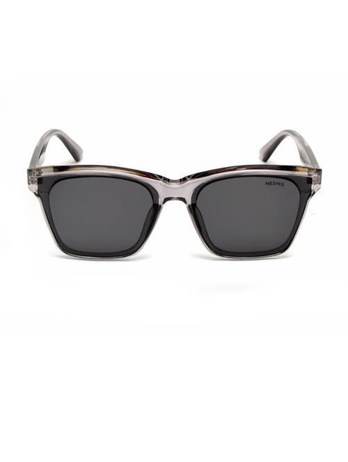 grey clear square full plastic unisex sunglasses - 21511509 - Standard Image - 0
