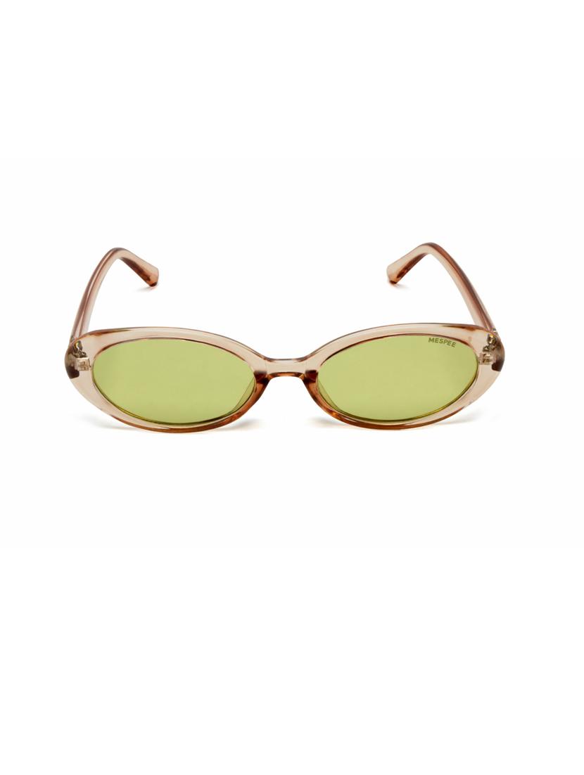 pink oval full plastic unisex sunglasses - 21511514 - Zoom Image - 0