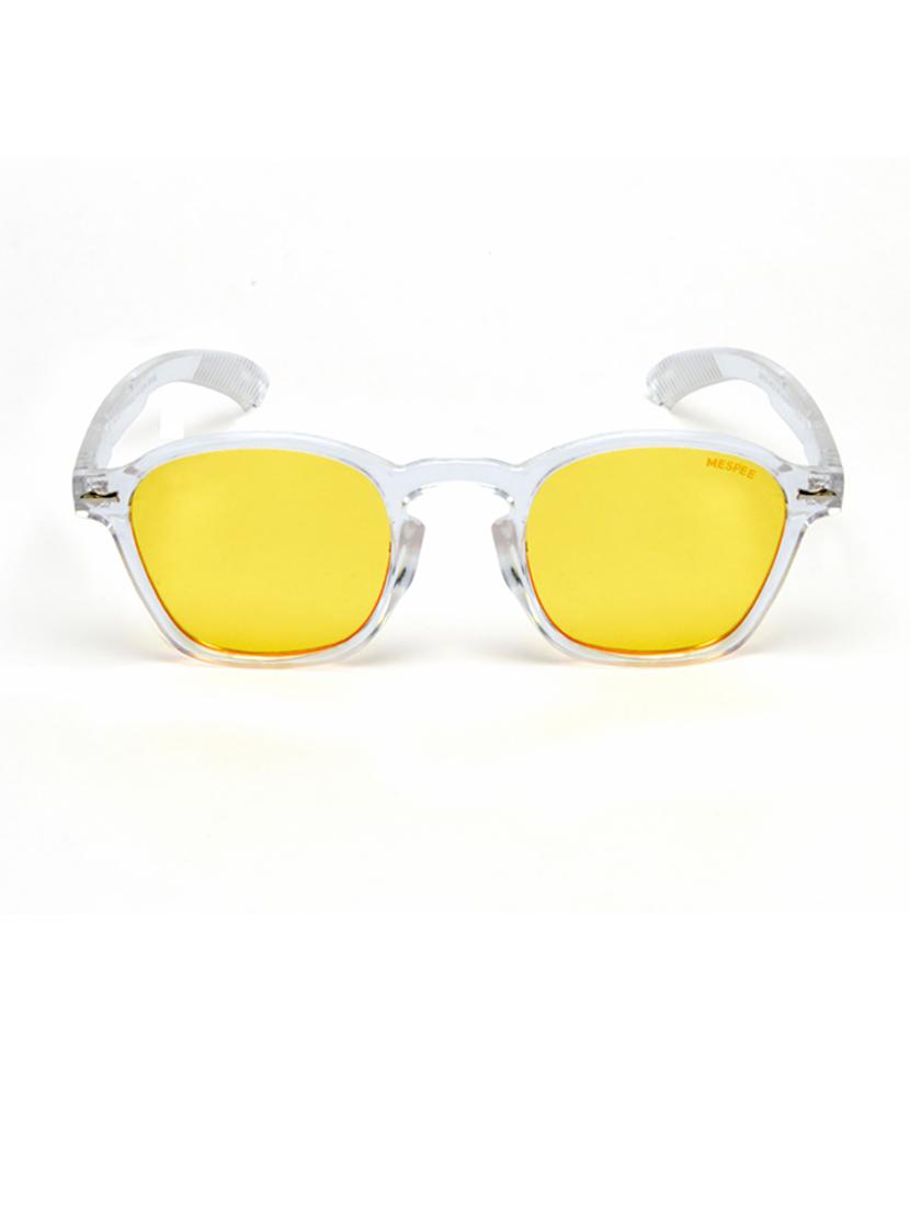 clear yellow wayfarer full plastic unisex sunglasses - 21511518 -  Zoom Image - 0