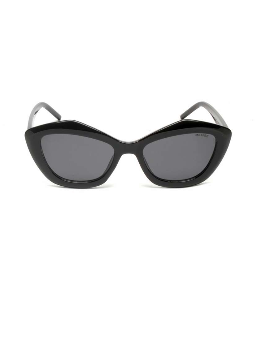 black cat eye full plastic unisex sunglasses
