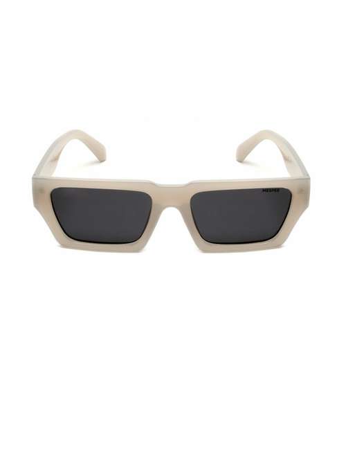 grey rectangular full plastic unisex sunglasses - 21511577 -  Standard Image - 0
