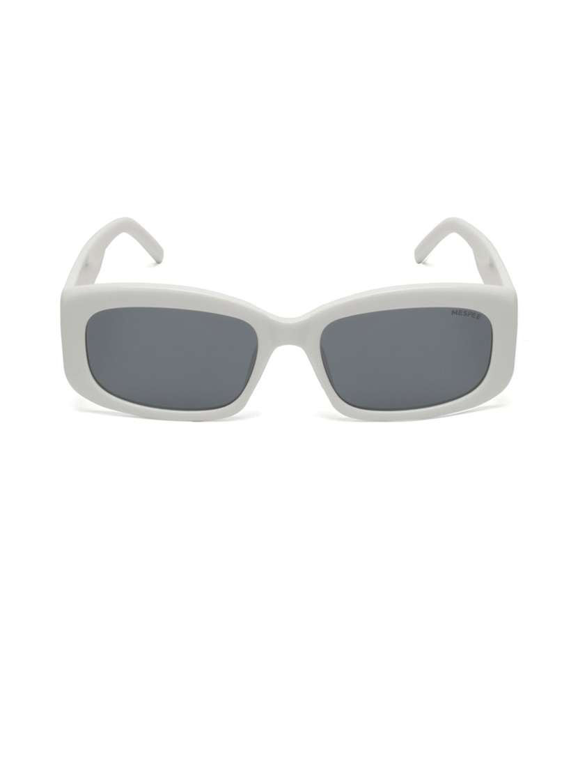 mespee eyewear white rectangular full plastic |fashion essentials |branded latest & stylish sunglasses |unisex|large |zn3582-c3