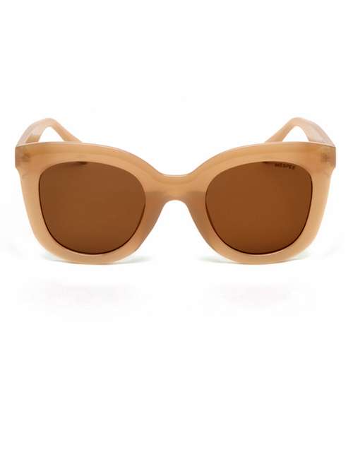 brown oval full plastic unisex sunglasses - 21511594 -  Standard Image - 0