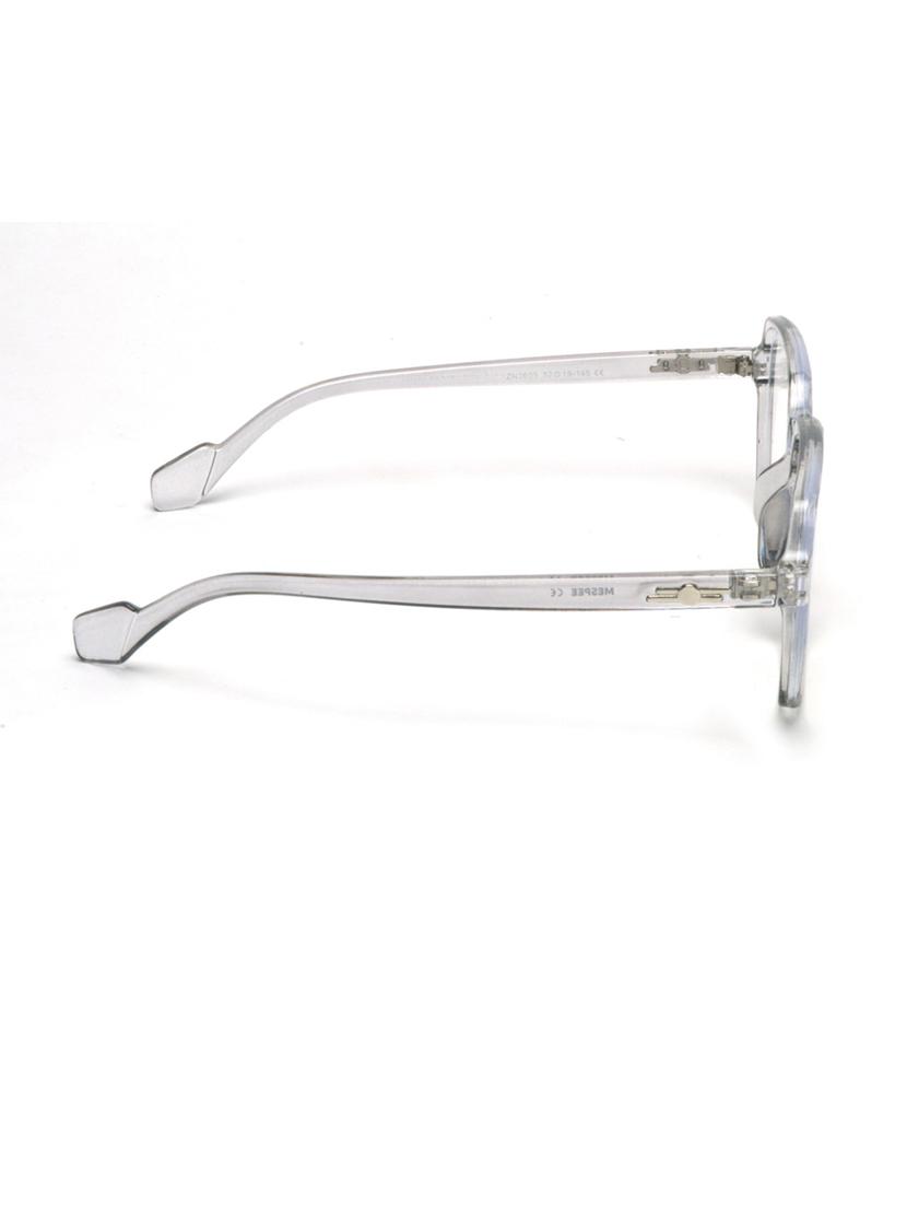 clear square full plastic unisex sunglasses - 21511605 - Standard Image - 4