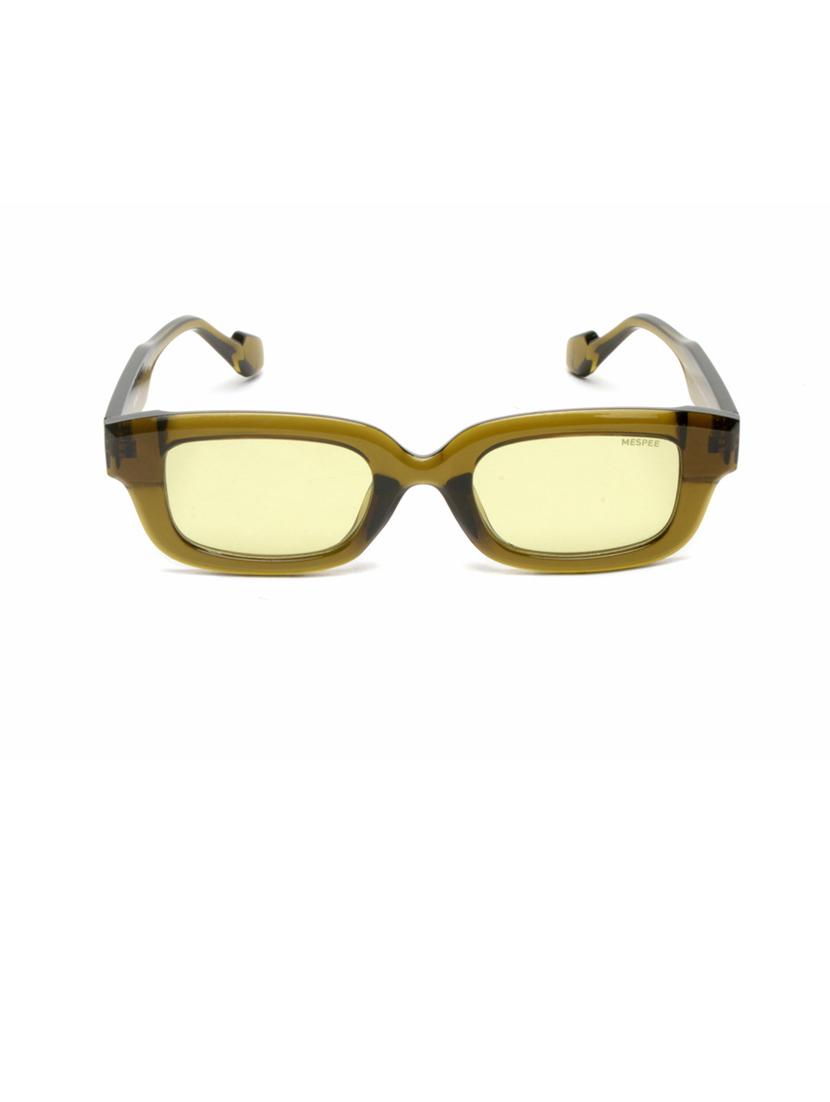 green rectangular full plastic unisex sunglasses - 21511632 -  Zoom Image - 0