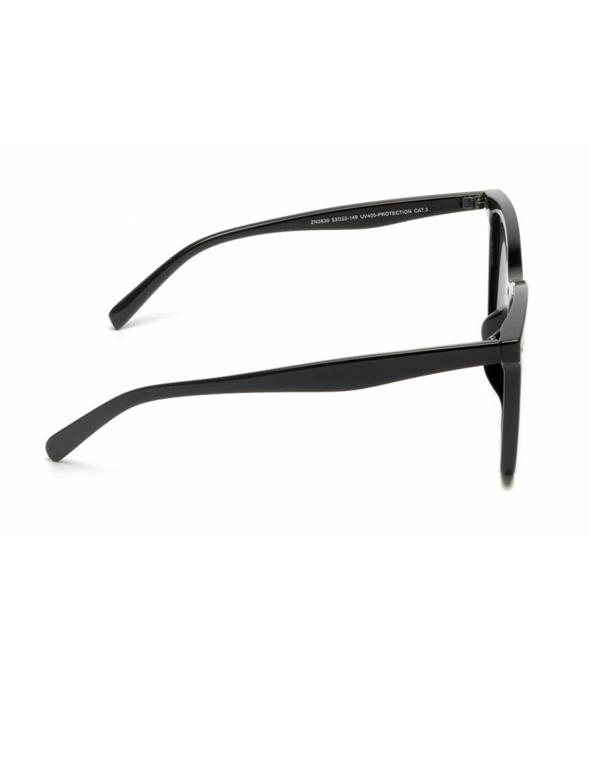 black square full plastic unisex sunglasses - 21511641 - Standard Image - 4