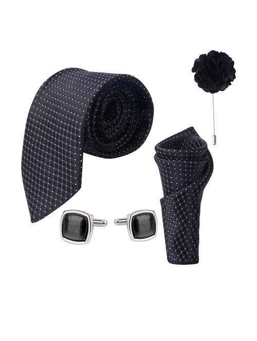 men black printed set of 5 tie - 21511744 -  Standard Image - 0