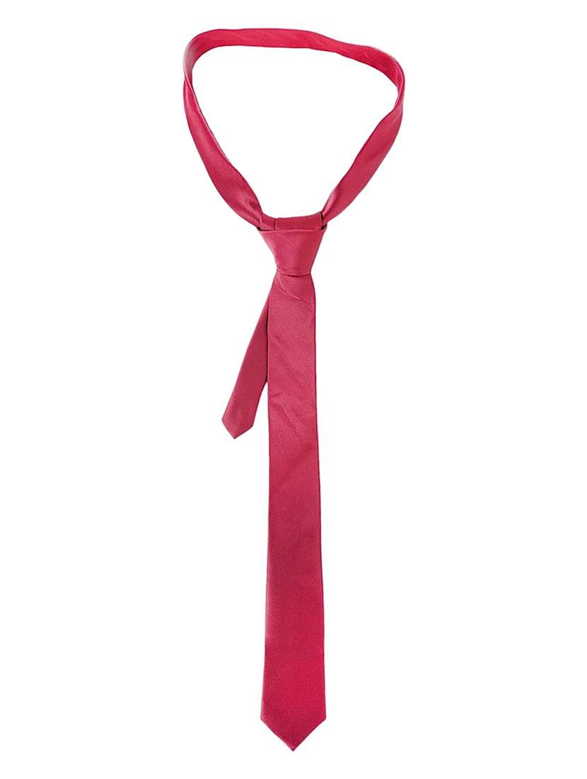 men maroon polyester tie - 21511798 -  Standard Image - 1
