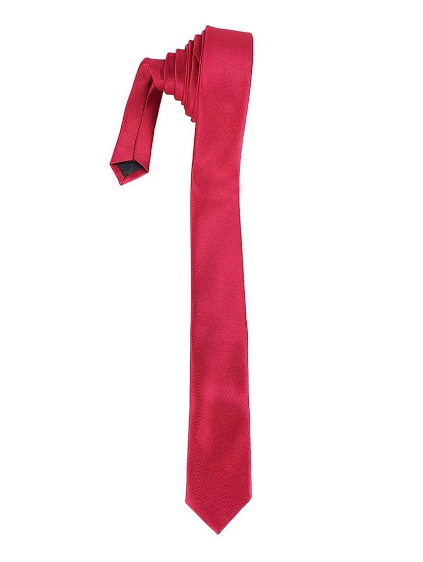 men red plain ties - 21511800 -  Standard Image - 1