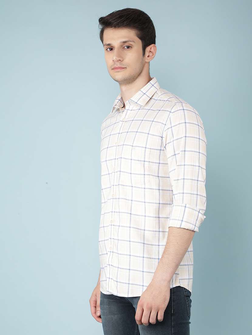men white cotton casual shirt