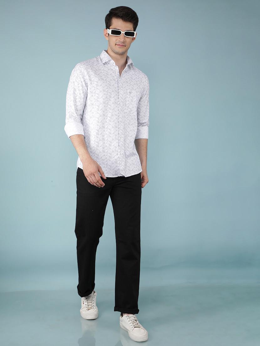 men collared printed casual shirt - 21511970 - Standard Image - 4