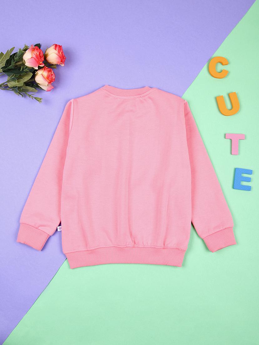 kids pink long sleeves sweatshirt - 21512534 -  Standard Image - 1