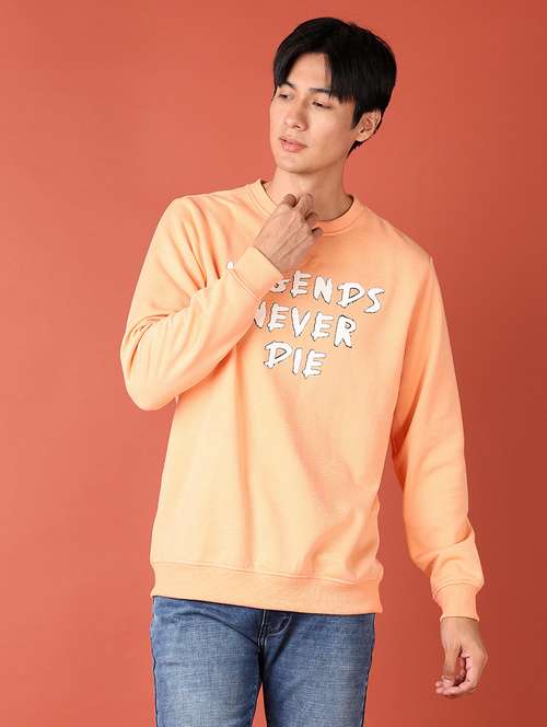 men long sleeve front printed sweatshirt - 21512538 -  Standard Image - 0