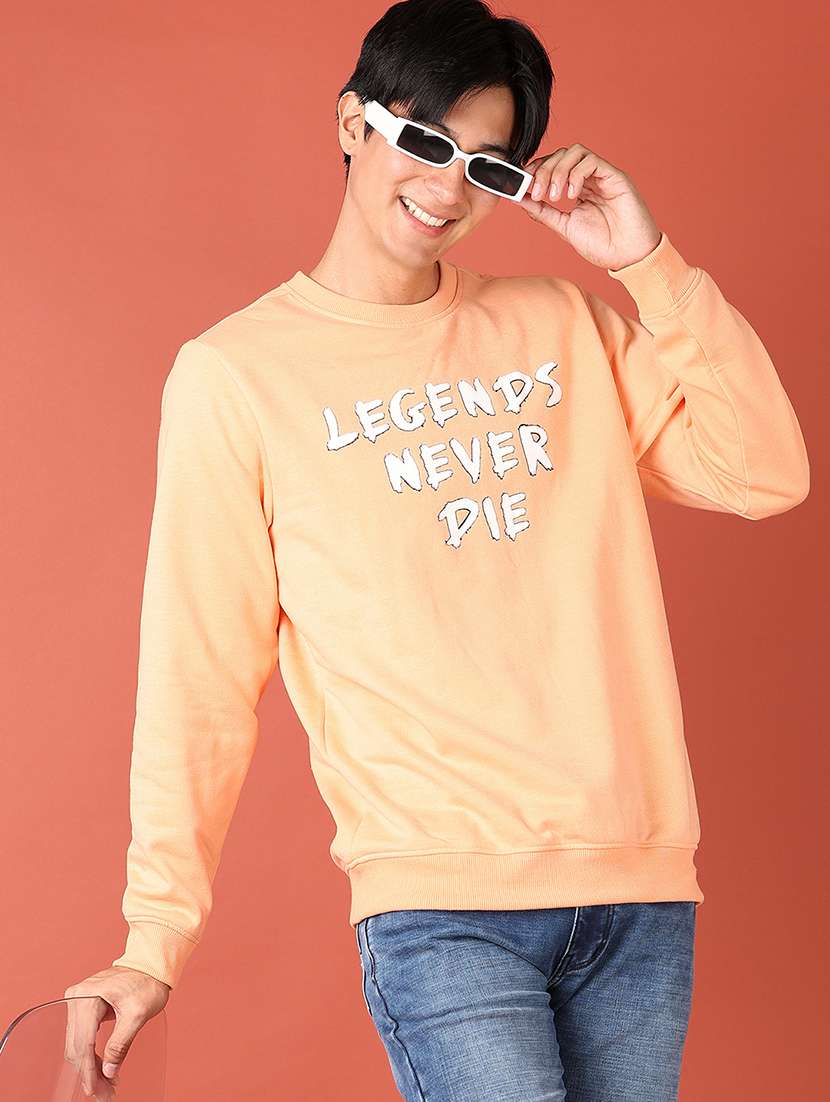men long sleeve front printed sweatshirt - 21512538 -  Standard Image - 1
