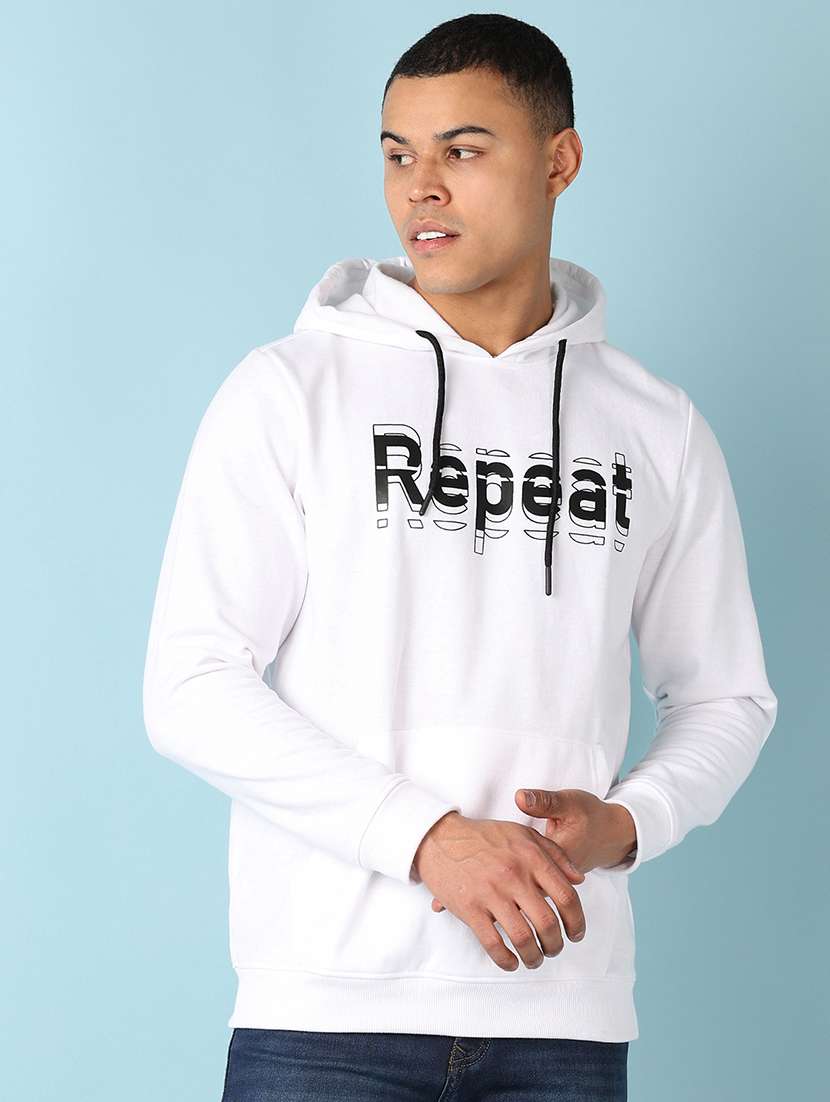 men long sleeves front & back sweatshirt