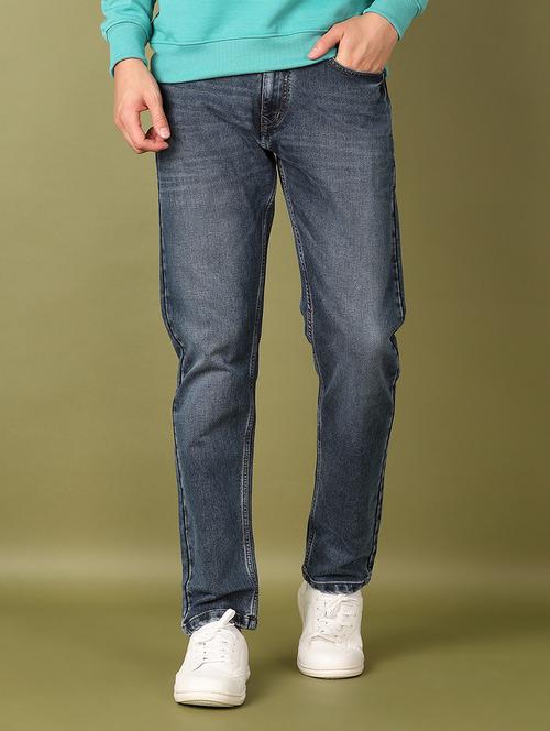 men solid mid rise slim fit jean - 21512635 - Standard Image - 0