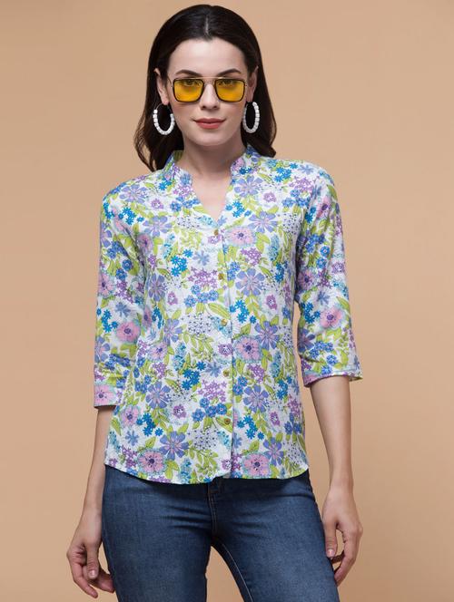 women florals printed shirts - 21513202 -  Standard Image - 0