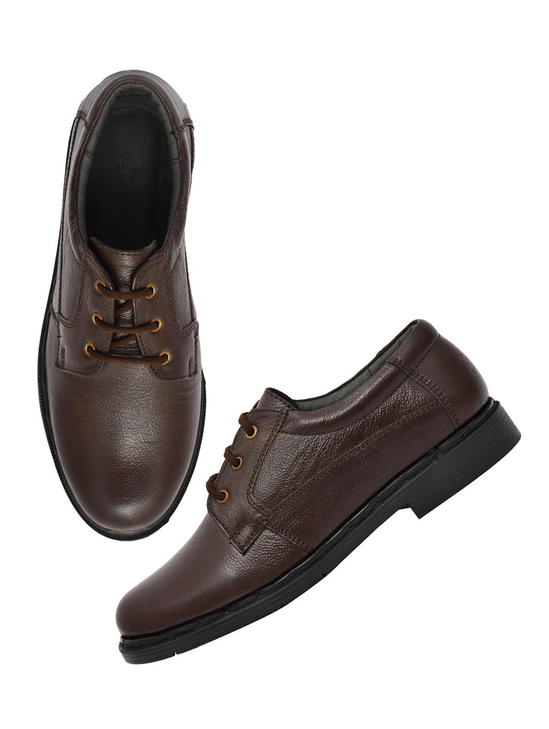 men brown lace-up derby shoes - 21513252 - Standard Image - 4