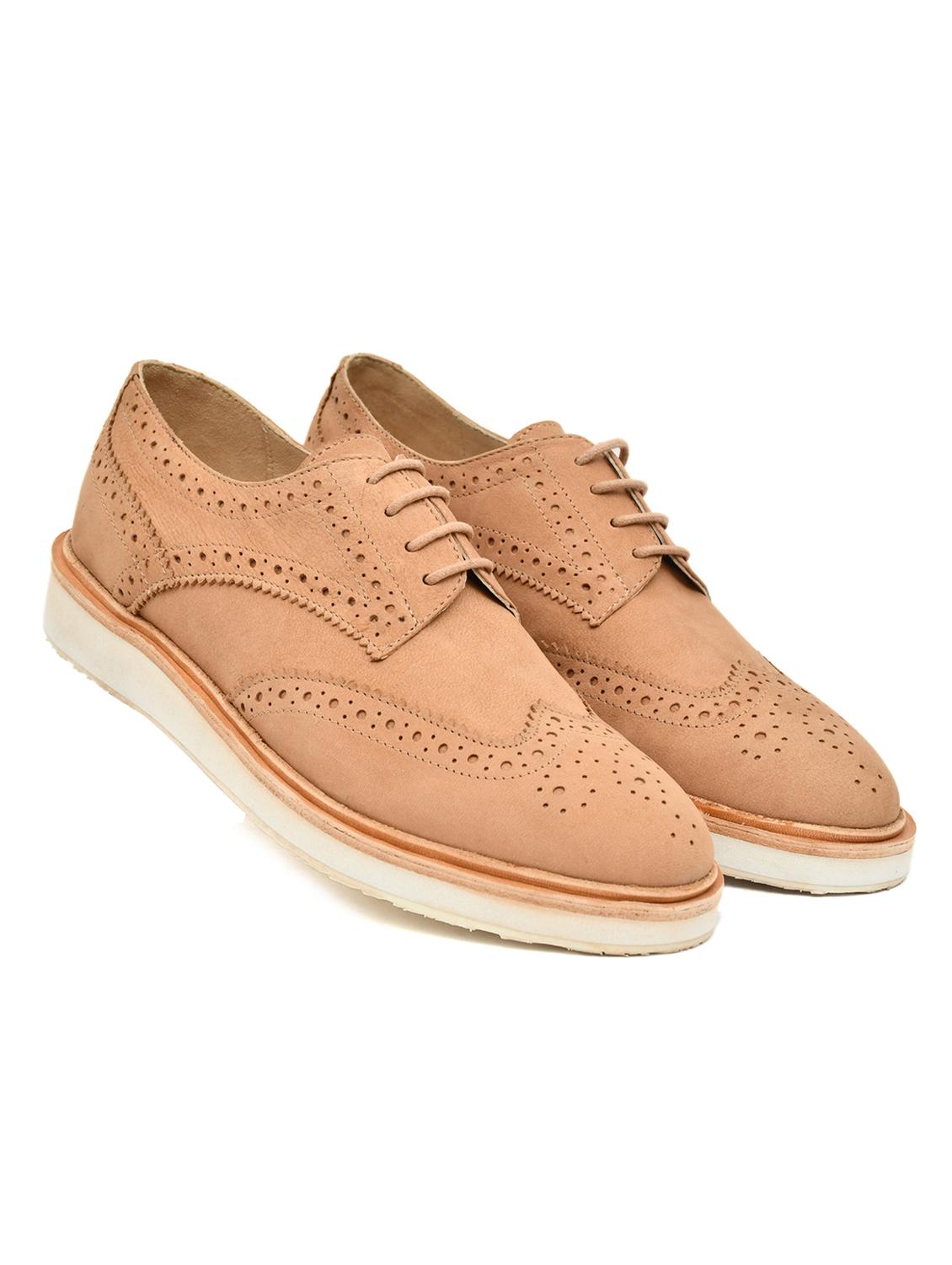 women tan oxfords casual shoes - 21513282 -  Standard Image - 1