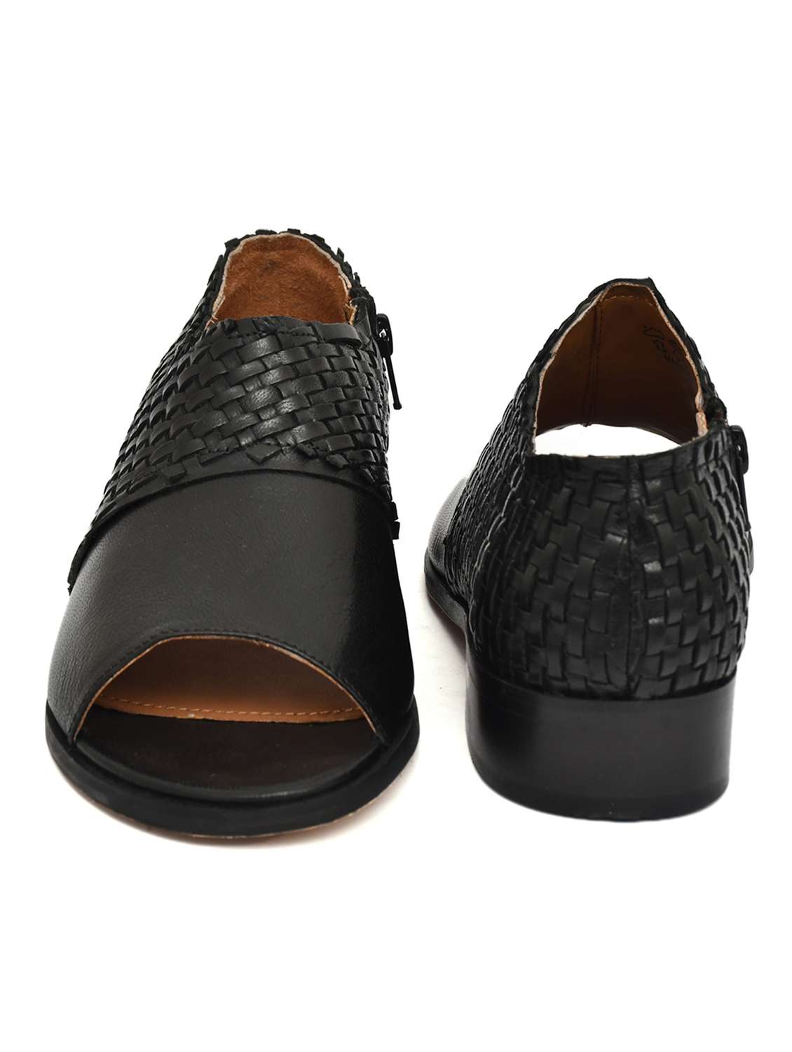 women black slip on sandal - 21513319 - Standard Image - 4