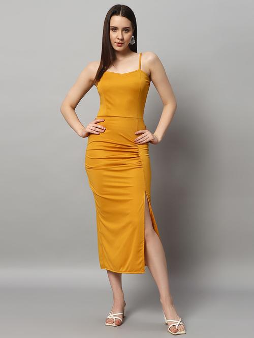 women solid sleeveless bodycon dress - 21513388 -  Standard Image - 0