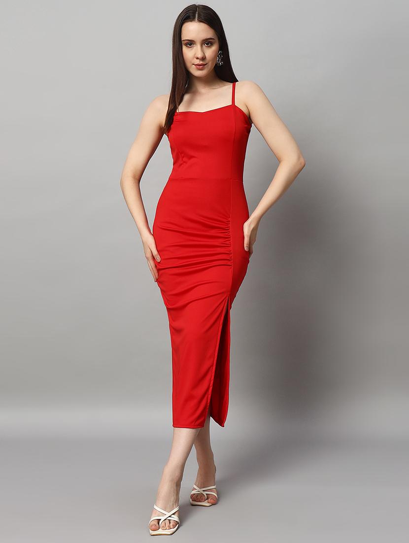 women sleeveless solid bodycon dress - 21513389 -  Zoom Image - 0