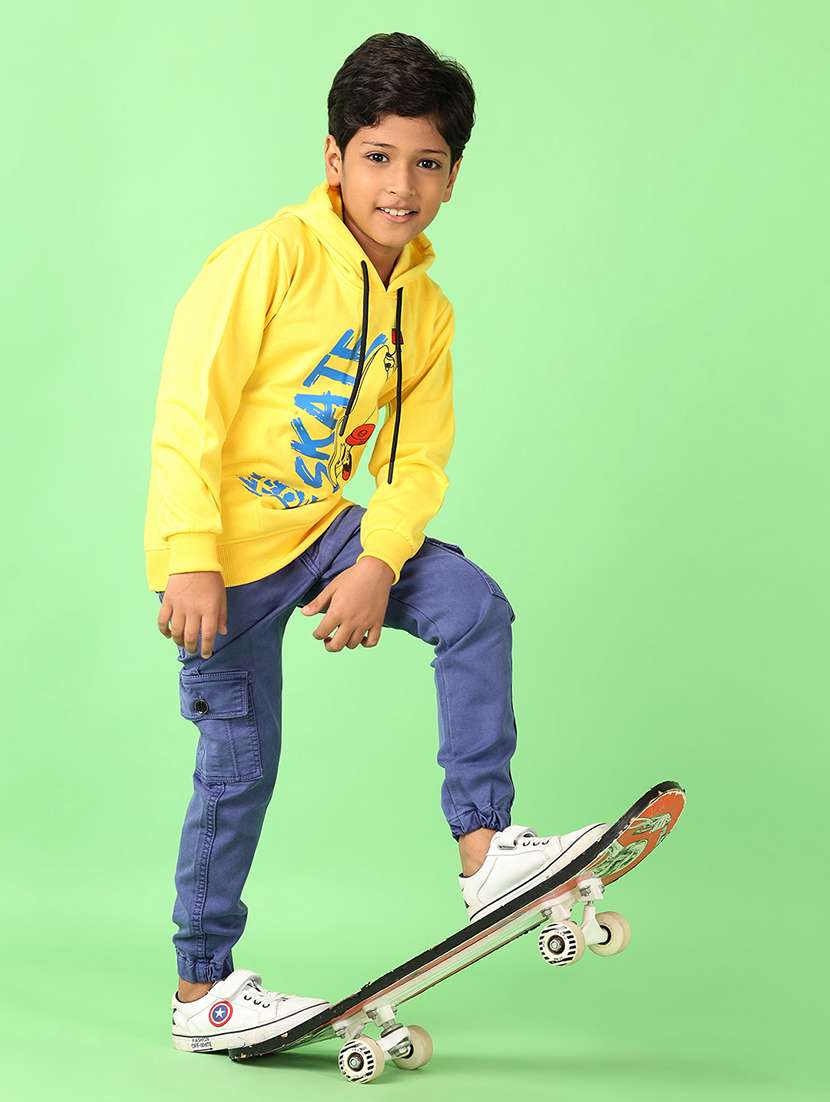 boys front print long sleeve sweatshirt - 21513423 -  Standard Image - 4