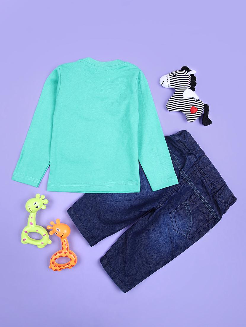 kids printed full length twin set - 21513501 - Standard Image - 1