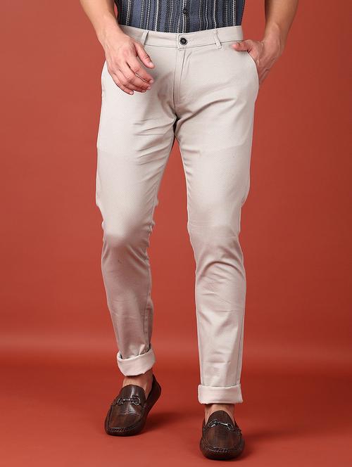 men mid rise printed chinos trouser - 21513538 -  Standard Image - 0