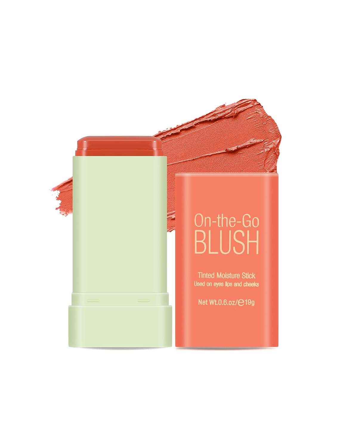 on the glow peach blush stick