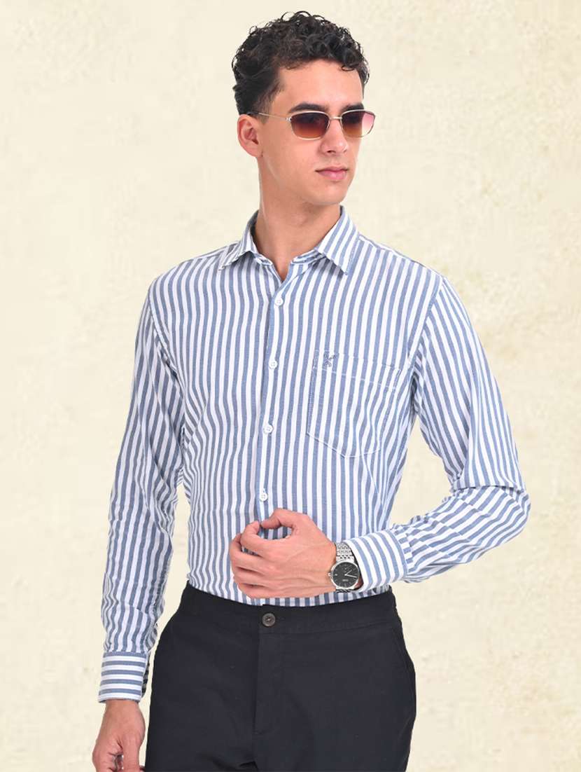 men white cotton casual shirt - 21513816 -  Standard Image - 1