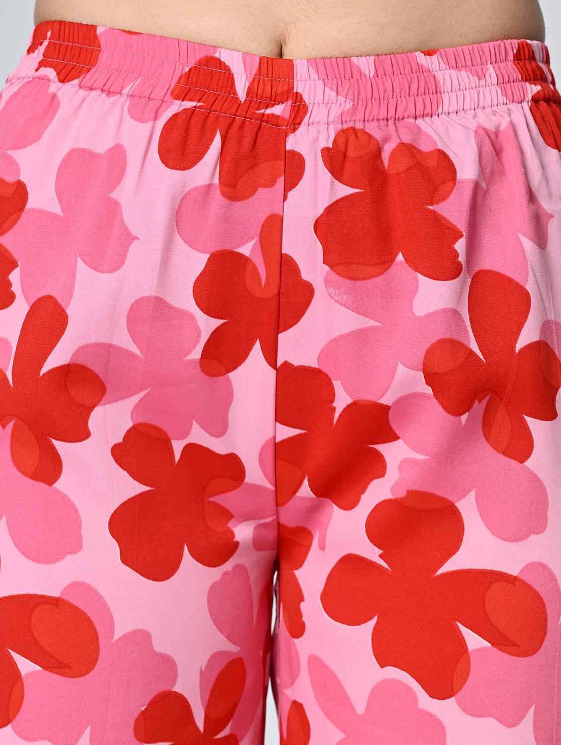 women pink crepe palazzo - 21513904 - Standard Image - 4