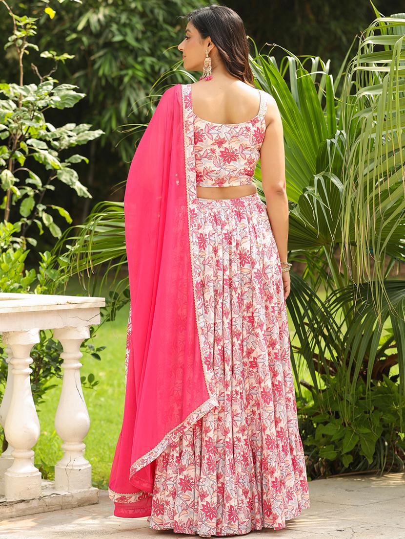 women cream flared lehenga - 21514033 - Standard Image - 4