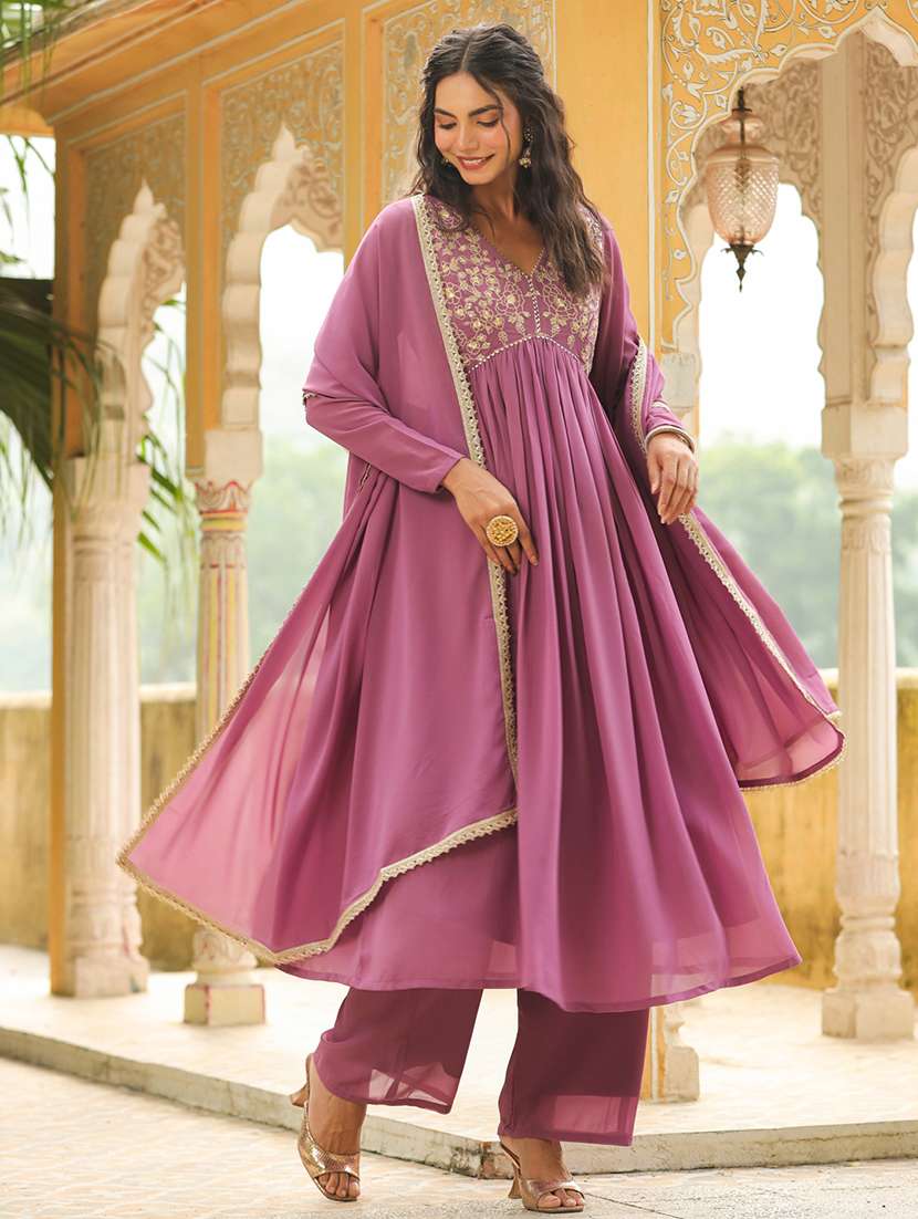 women purple suit set - 21514096 -  Standard Image - 1